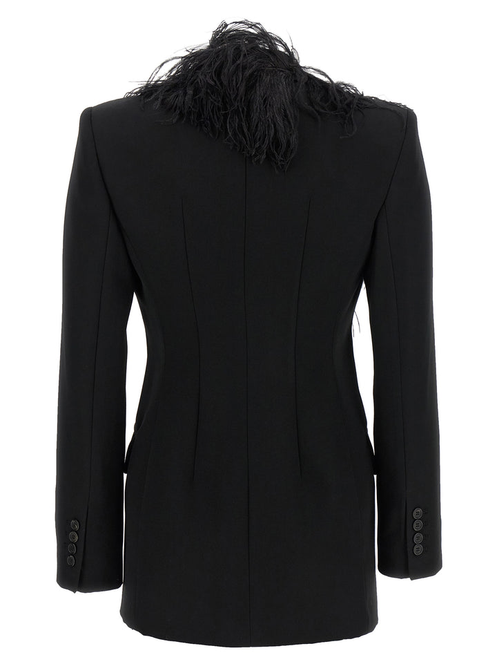 The Attico Feather Blazer BlazerS - Black | 4a9b02e547c30b5aa09828317ae2af11dcb4befb
