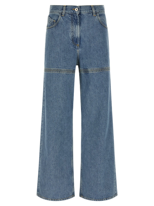 Cut-Out Jeans Light Blue