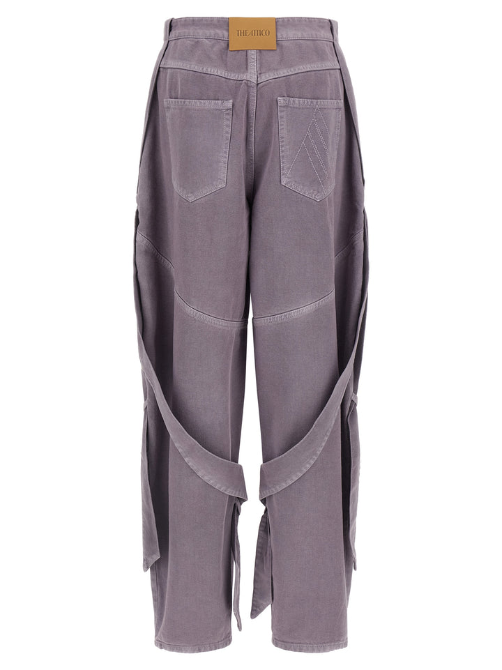 The Attico Garment-Dyed Jeans - Purple | 4501fabbeebdb207344de8588077019c5600915f