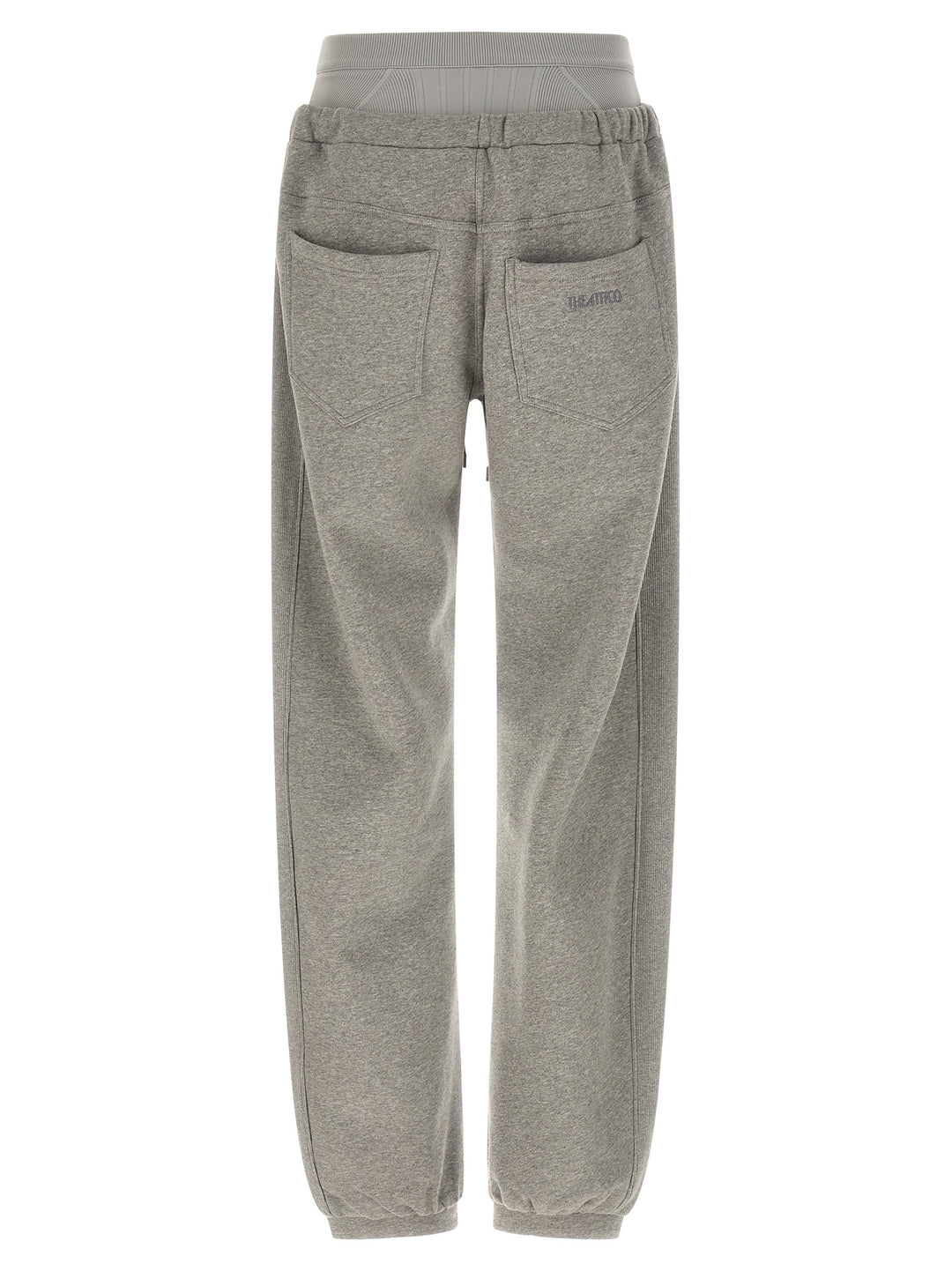The Attico American Fleece Joggers Pants - Gray | 4e70a0426146b0d63256a0b60fe6910bb446b6b0