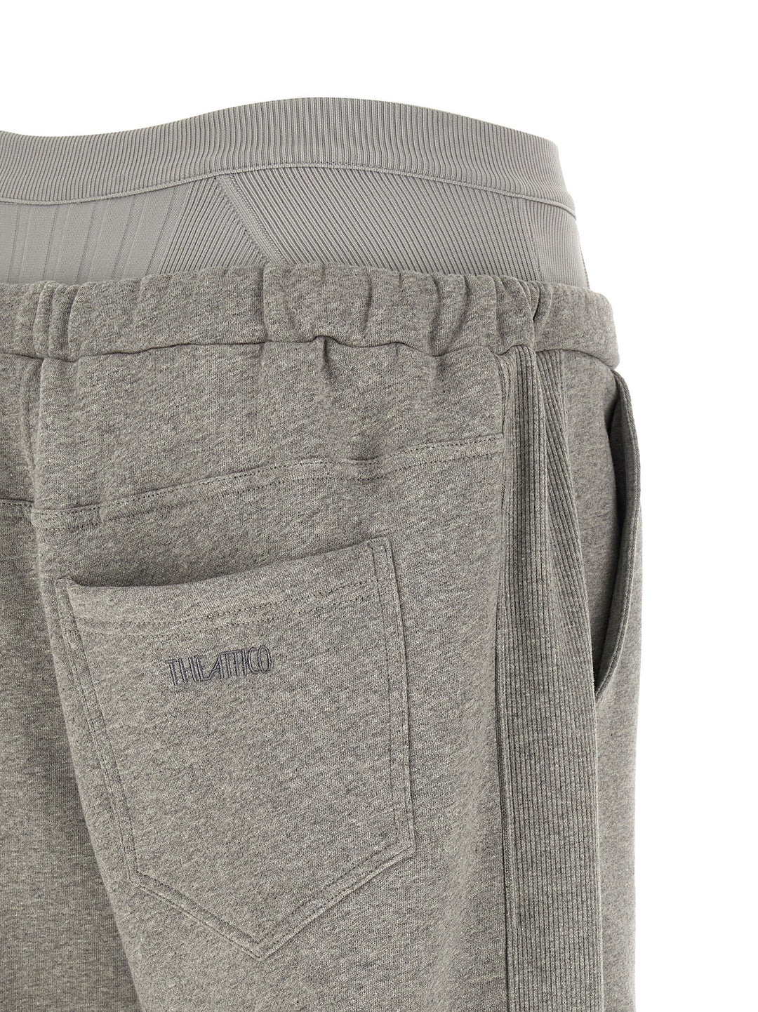 The Attico American Fleece Joggers Pants - Gray | d491e405841e4531ba8623c3ac24279383787d45