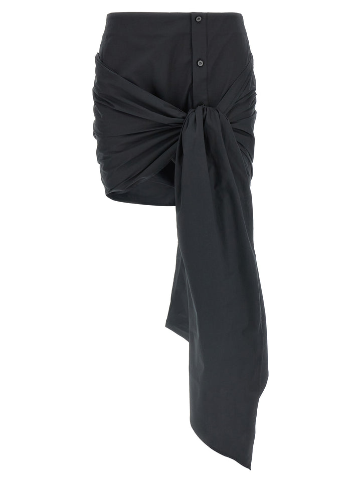 The Attico -Bow Skirt Skirts - Black | 2cc90bcf12cde4ad56421c69555459e489f5d7c7