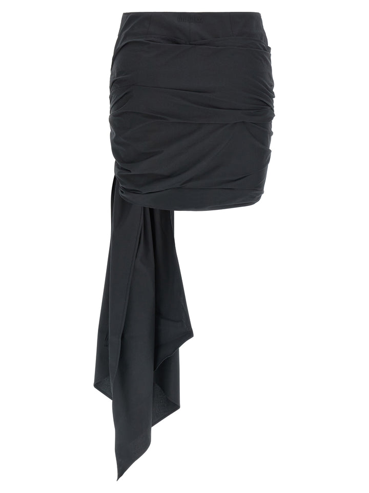 The Attico -Bow Skirt Skirts - Black | bea4e855bfcbe25747e4c74f8ffd1cc651576730