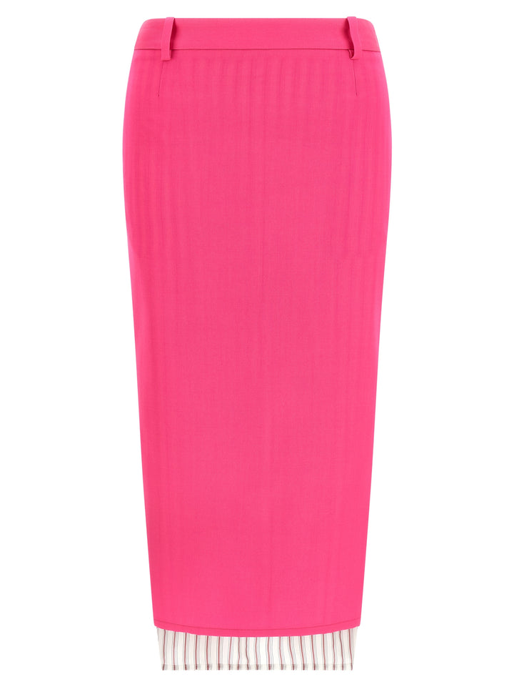 The Attico Double Layer Skirt Skirts - Fuchsia | c4aed8195a7a520b6613cd599ed7773545f1be8d