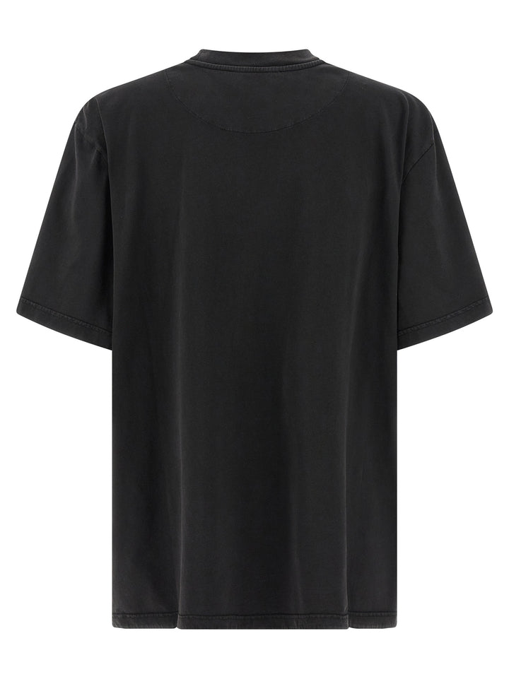 The Attico Shaped Split T-shirt - Black | 4402acedc4bf8fffb5f2e28e6415d69a8f28e0e1
