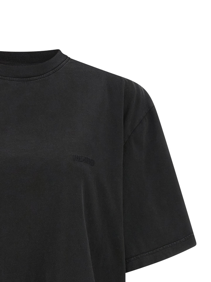 The Attico Shaped Split T-shirt - Black | cd0d91848f95071452c2f811ed80aad6482a7e2c