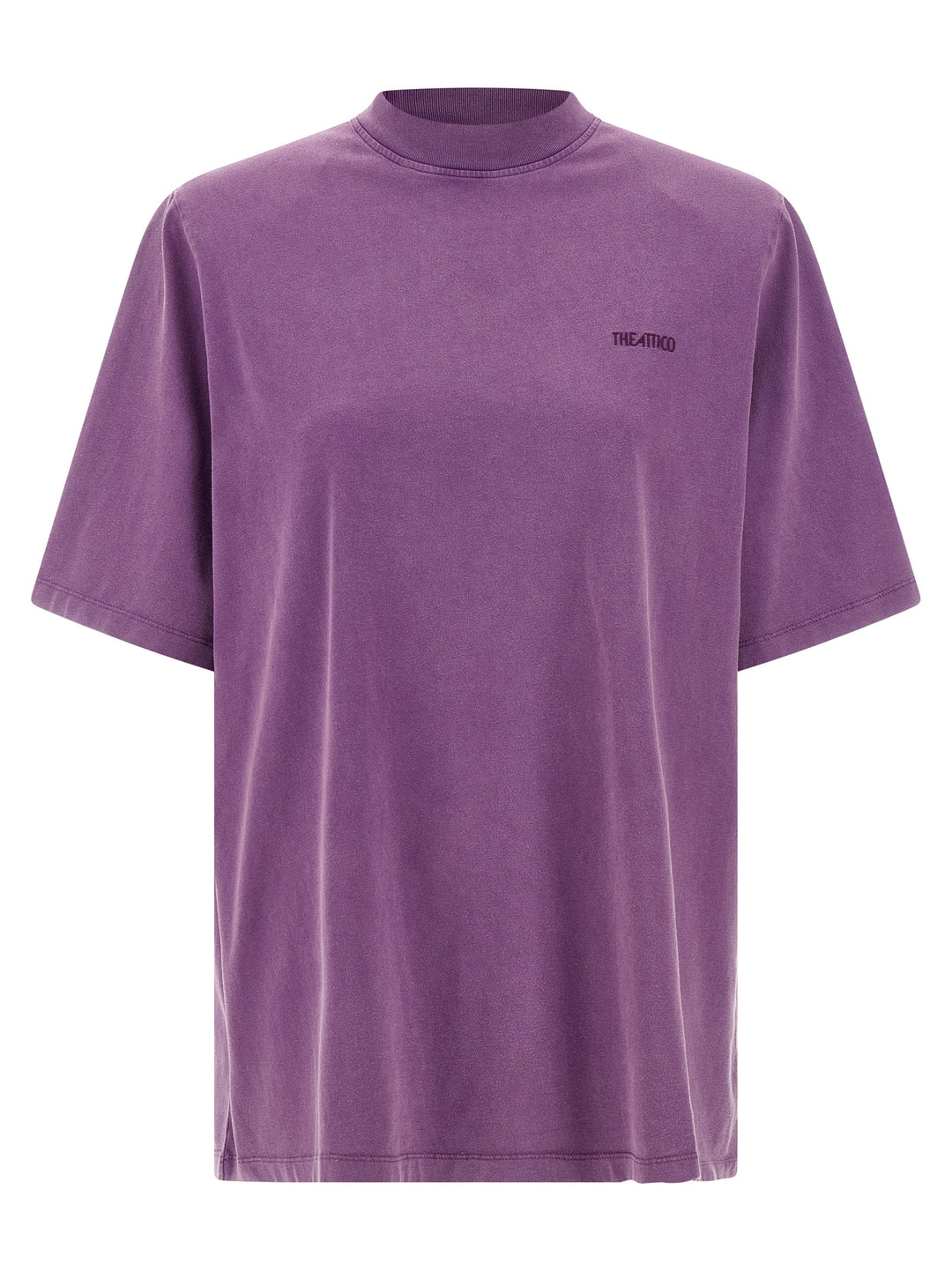 The Attico Padded Shoulder T-shirt - Purple | a50aba276d7a27879697098cb4a74ea27e2b7d80