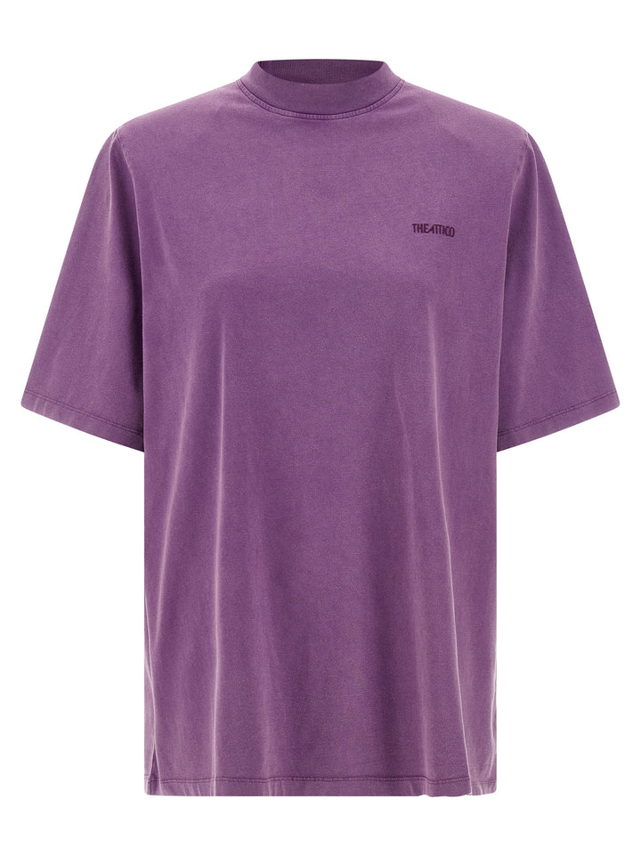 The Attico Padded Shoulder T-shirt - Purple | a50aba276d7a27879697098cb4a74ea27e2b7d80