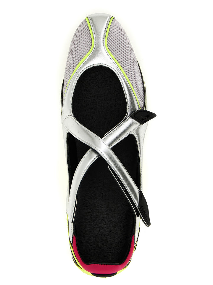 The Attico Floor 01 Flat shoes - Silver | bb341c6387a539b4ab57e537c38910f623905590