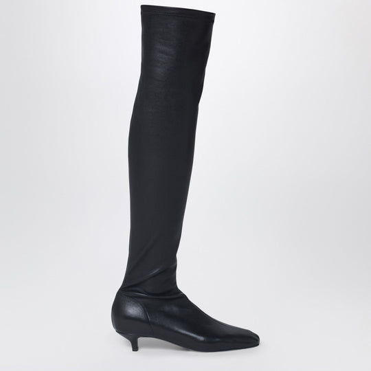 Day Knee-High Boots In Black Nappa Leather