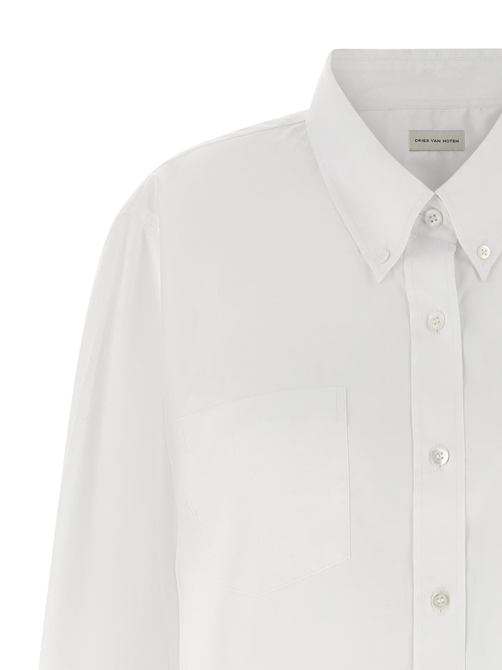 Dries Van Noten  Cheers Shirt and Blouse - White | cacc22fcfa9afcb7e3f02e800368632f47bdd12d