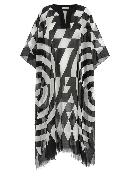 Caftan With Print Dresses Multicolor