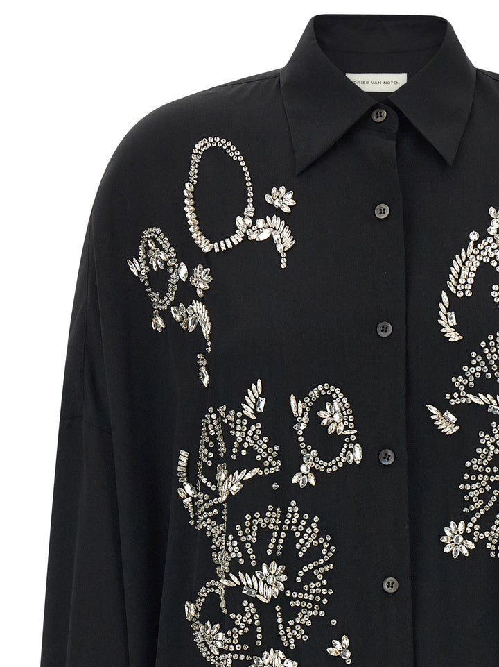 Dries Van Noten  Casia Shirt and Blouse - Black | cb77d9a4b73ea4a9bf6d2f2f0e29210e137e5d30