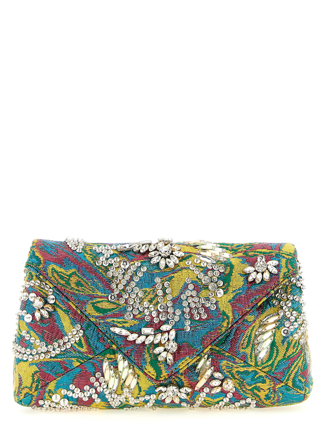 Dries Van Noten  Embellished Envelope Clutch - Multicolor | 487e99494d1fb47b64f2335e673adf436d98158f