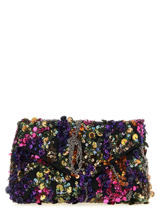 Embellished Envelope Clutch Multicolor