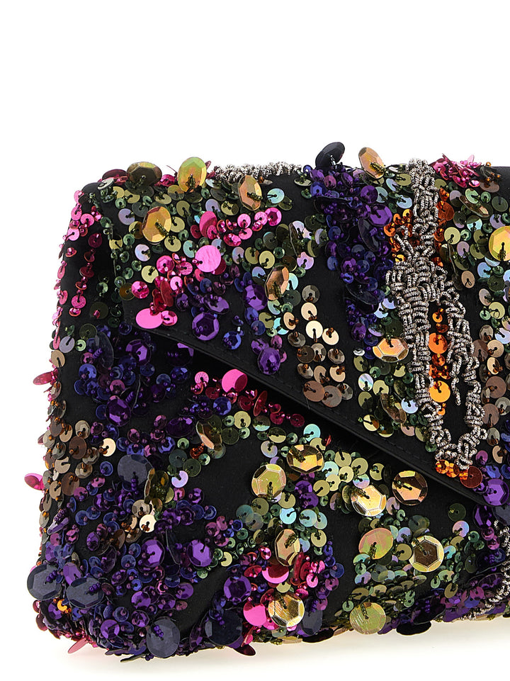 Dries Van Noten  Embellished Envelope Clutch - Multicolor | 330e23fbcdf34172410bcf006cf1cb2cd6a61c86