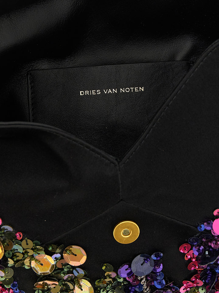 Dries Van Noten  Embellished Envelope Clutch - Multicolor | 65aedb5072b9be8bcdba7766cd87324e075c5ae7