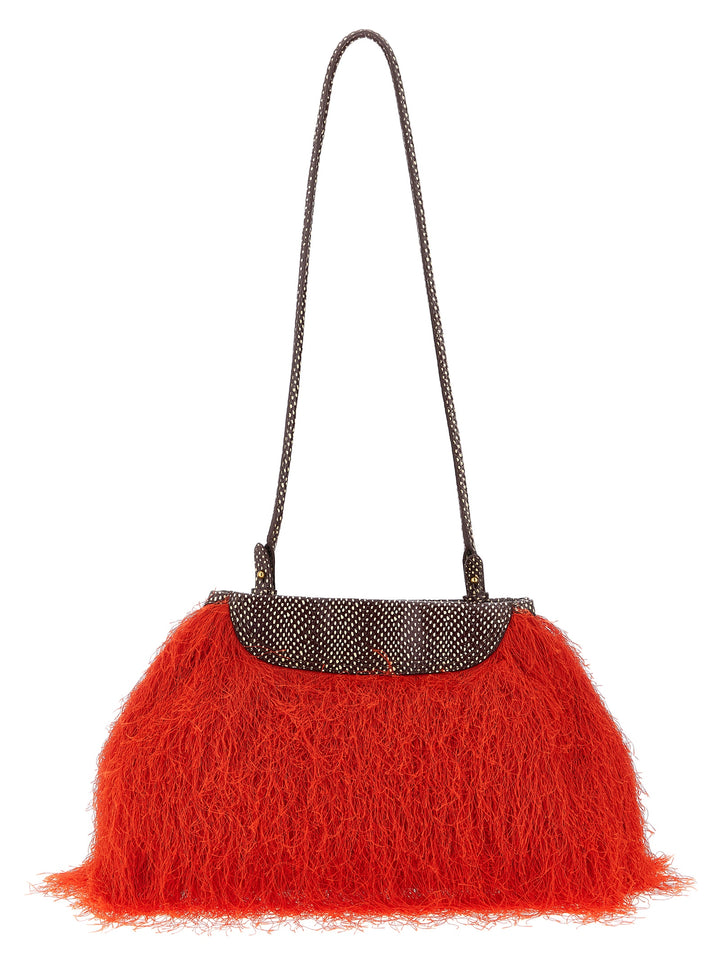 Dries Van Noten  Fringed Clutch - Red | 53d9841dc4bd91dbfe983d21b9b5c4bda33411cd