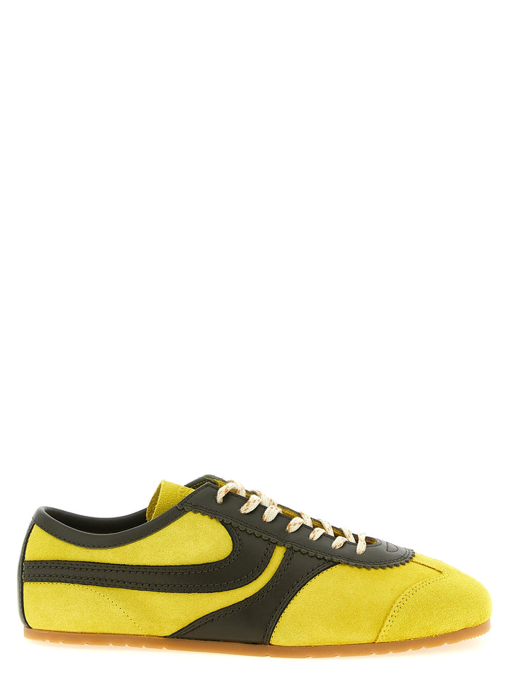 Dries Van Noten  Suede Sneakers - Yellow | 9d05f782a79ad2123eba4ce5dc201411828d67c3