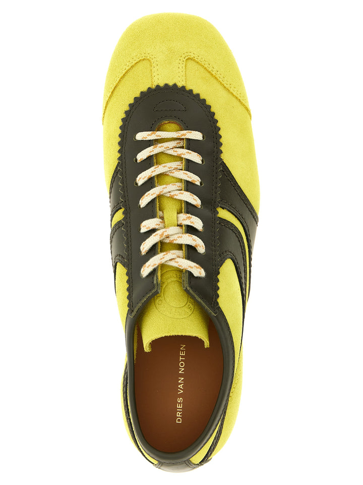 Dries Van Noten  Suede Sneakers - Yellow | a416213eff45d12070cdc6e89bc37a8c0aaae91a