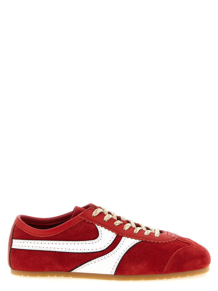 Dries Van Noten  Suede Sneakers - Red | 8ae932172047ece73325d623a9771a9869522a32