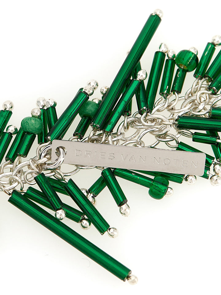 Dries Van Noten  Embroidered Scarf Jewelry - Green | c40652bc484fab4b002ab5d549d0a5d23bc4227a