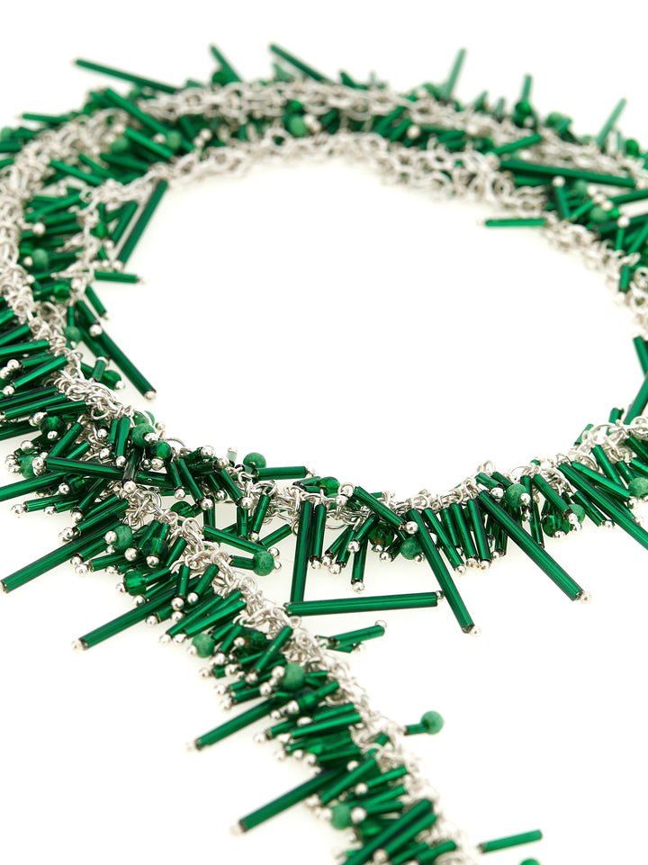 Dries Van Noten  Embroidered Scarf Jewelry - Green | d3465040ec5cca2c1a041a180023235c11ed3623