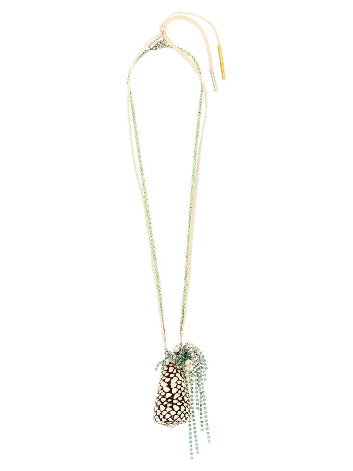 Dries Van Noten  Shell Necklace Jewelry - Green | e5ebf39e43f5b2af1a7f5f091d5f349facffd844