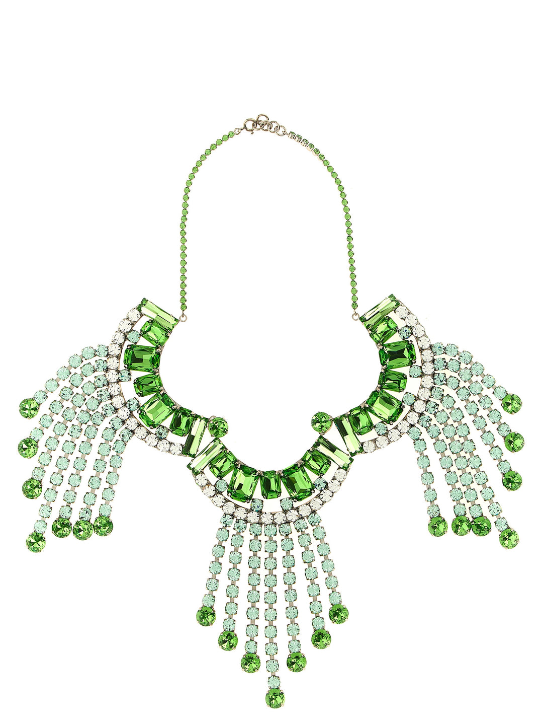 Dries Van Noten  Maxi Necklace With Rhinestones Jewelry - Green | f6db76cf530a268efa4014d2786eb97456cb3465