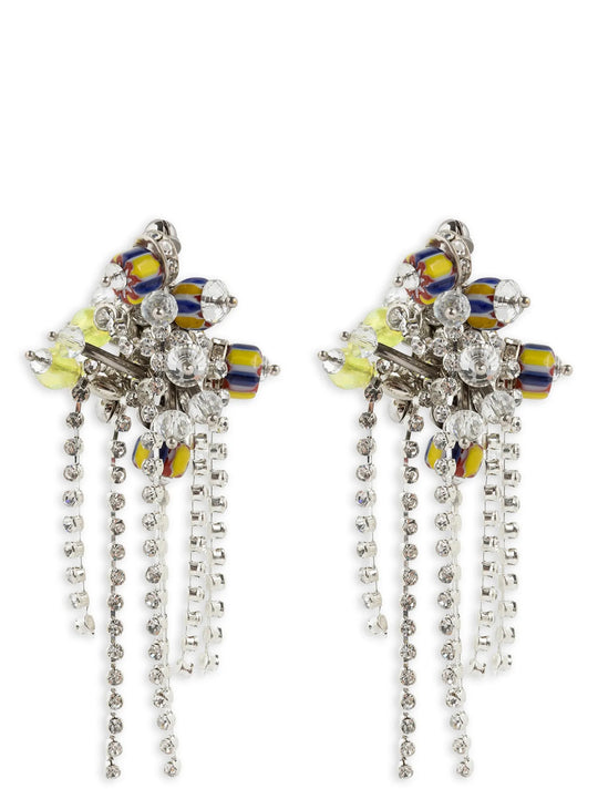 Decorated Stud Earrings Jewelry Gold