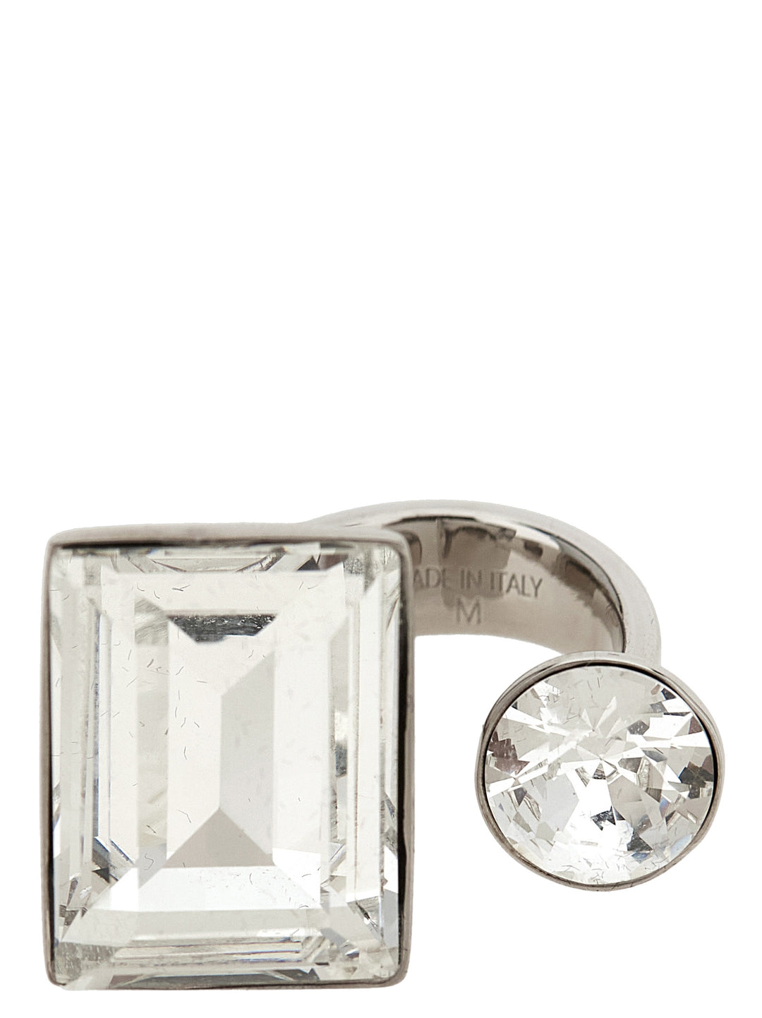 Dries Van Noten  Open Ring With Crystals Jewelry - Silver | 27af64555e940bd573508c175320495854a5184d