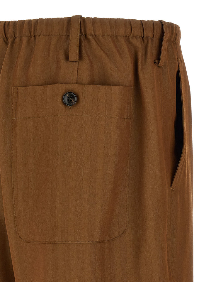 Dries Van Noten  Penny Long Pants - Brown | b0ce7d61b09e96c330491e9661e09a89bbe4e948