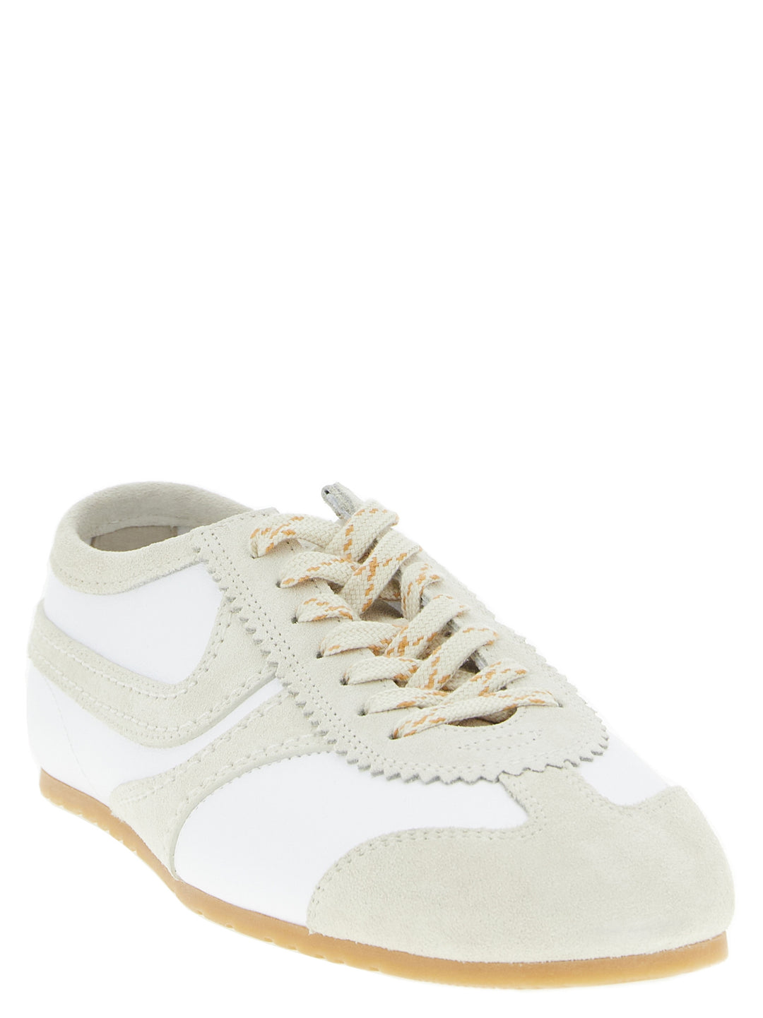 Dries Van Noten  Leather And Suede Sneakers - Beige | 409db2c8843fded8e527fd51eddbc98a87180bcf
