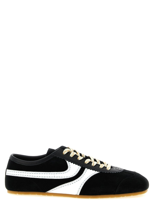 Suede Sneakers White/Black
