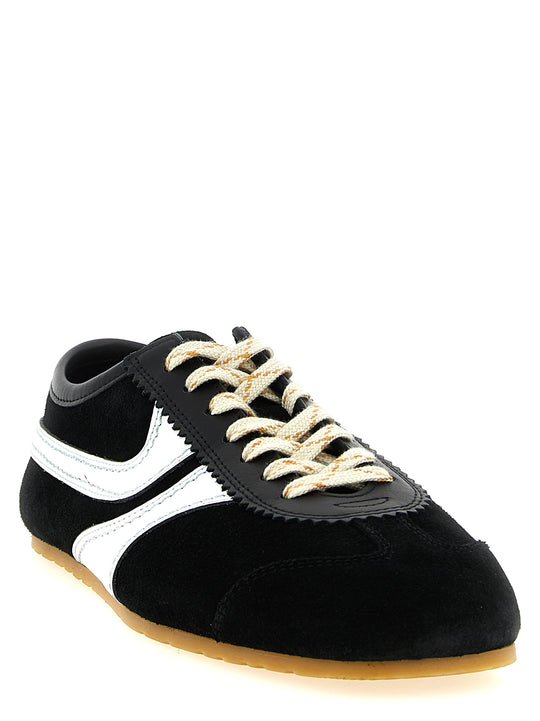 Suede Sneakers White/Black