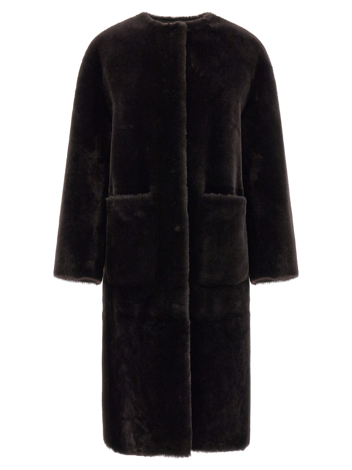 Blancha Long  Coat Fur - Brown | 16235f0520b2deb9ce9f2df3e188d80750e05f9e