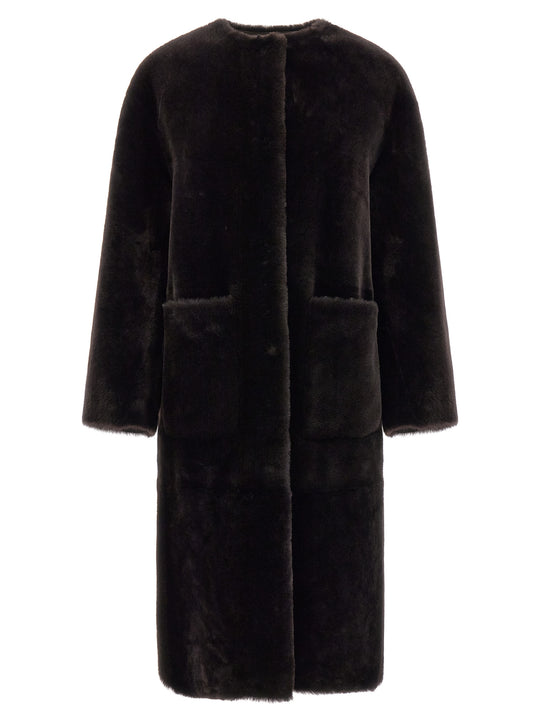 Long Coat Fur Brown