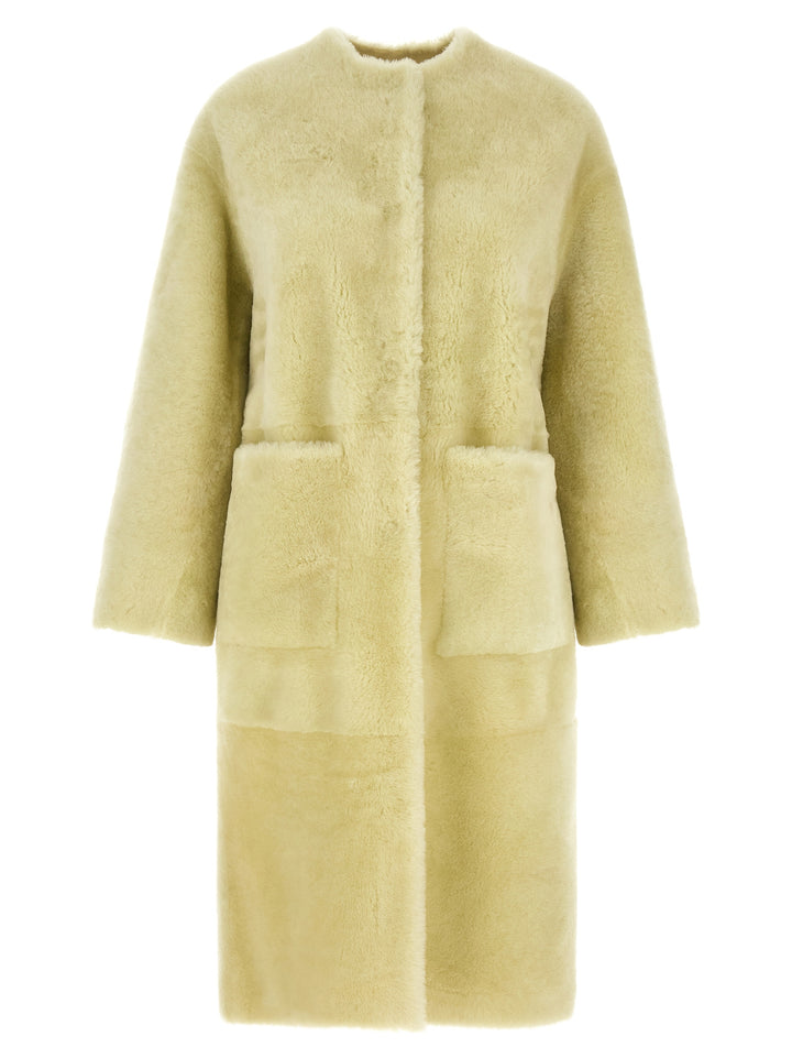 Blancha Long  Coat Fur - Green | 15d45c86ca296837e3788f28101a7e3de3327431