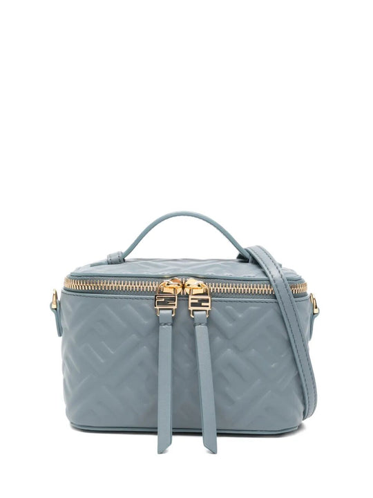Fendi Vanity Nappa Leather Bag With Ff Motif