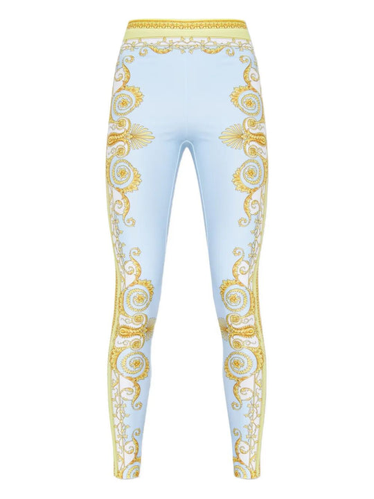 Baroque-Print Leggings