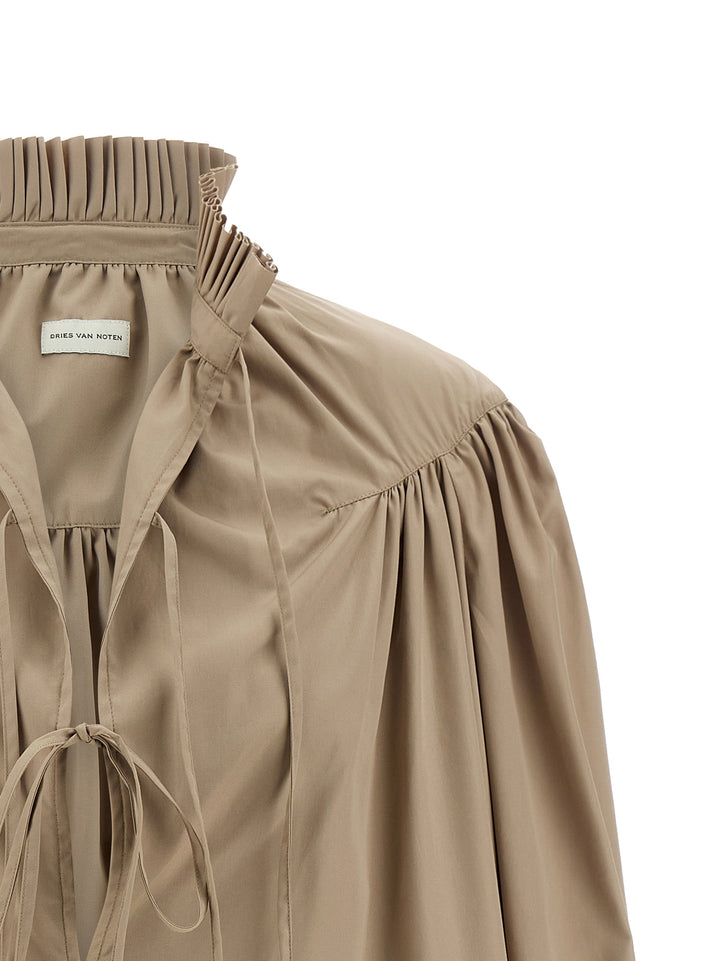 Dries Van Noten  Catya Shirt and Blouse - Beige | c5282978973240031d5ca1910168533195459a21