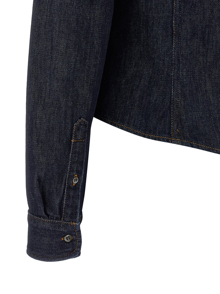 Dries Van Noten  Cellie Den Shirt and Blouse - Blue | 7ad113d1044135e254a05321fff33c2971e01bbc