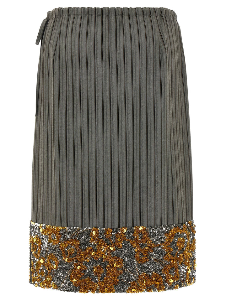 Dries Van Noten  Scotts Bis Skirts - Gray | af08b407732485ce349d9af0c1817b21bde86151