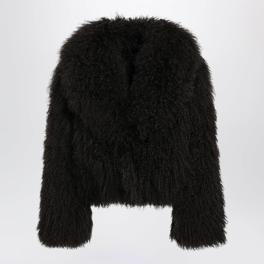 Short Chocolate Brown Fur Jacket