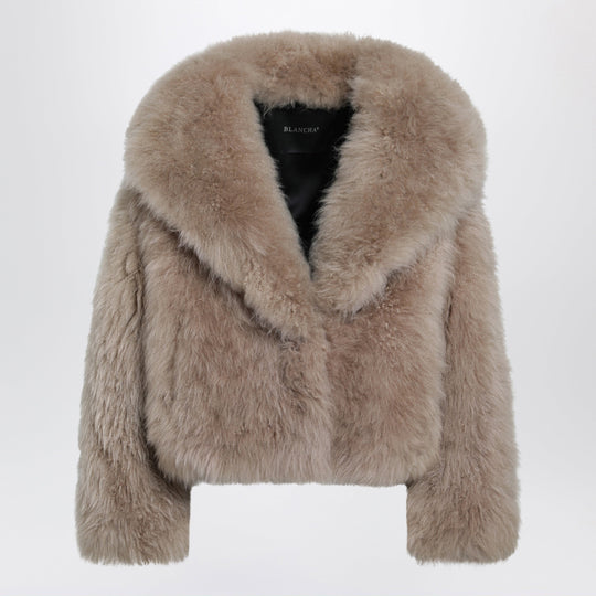 Short Caramel Fur Jacket