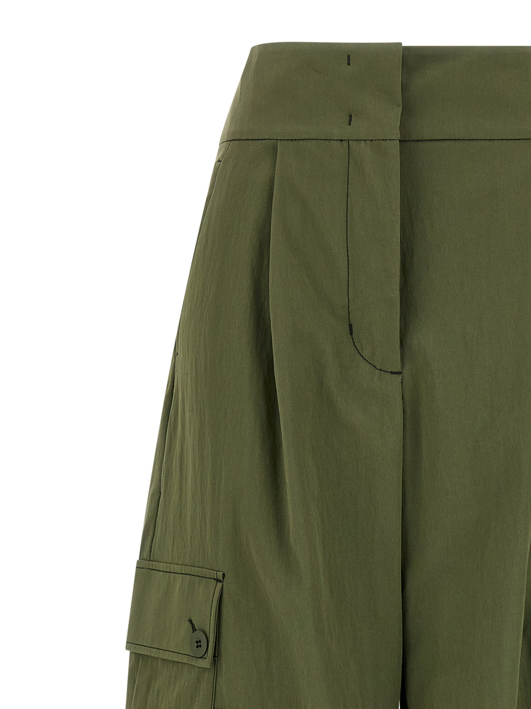 Weekend Max Mara Wkdaquila Pants - Green | 87edb2998f6bd302e56dae7c1f50a4a6f54f8645
