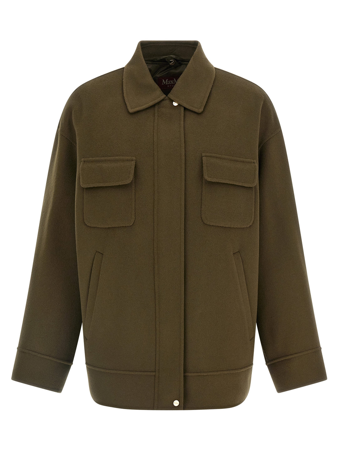 Max Mara Studio Mstdisco Coats and Trench Coats - Green | 7e9498796d29841a658dc290c619f00f4f7b1cf0