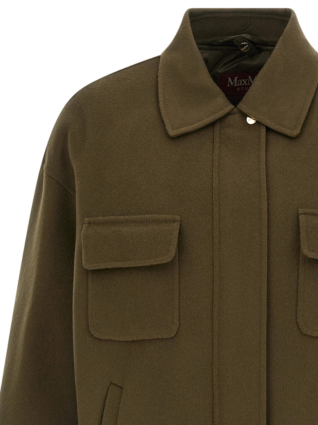 Max Mara Studio Mstdisco Coats and Trench Coats - Green | 9b9db5407def9430ab42a6712d70e2618f0a584f