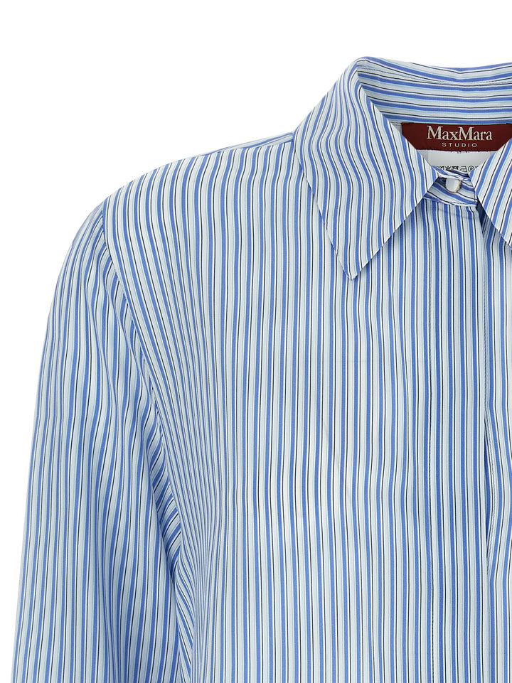Max Mara Studio Mstflirt Shirt and Blouse - Light Blue | 8f14a319dda45019175c4de2fd2155840850896d