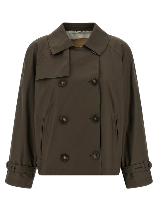 Mtctesoro Coats And Trench Coats Green